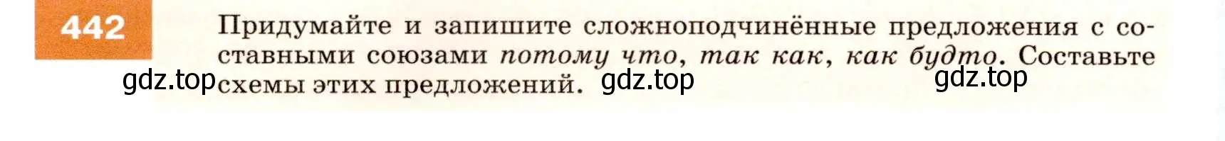 Условие номер 442 (страница 168) гдз по русскому языку 7 класс Разумовская, Львова, учебник