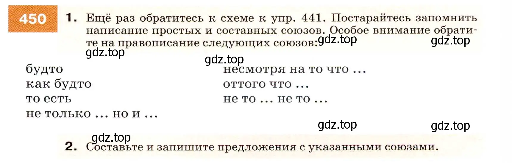 Условие номер 450 (страница 171) гдз по русскому языку 7 класс Разумовская, Львова, учебник