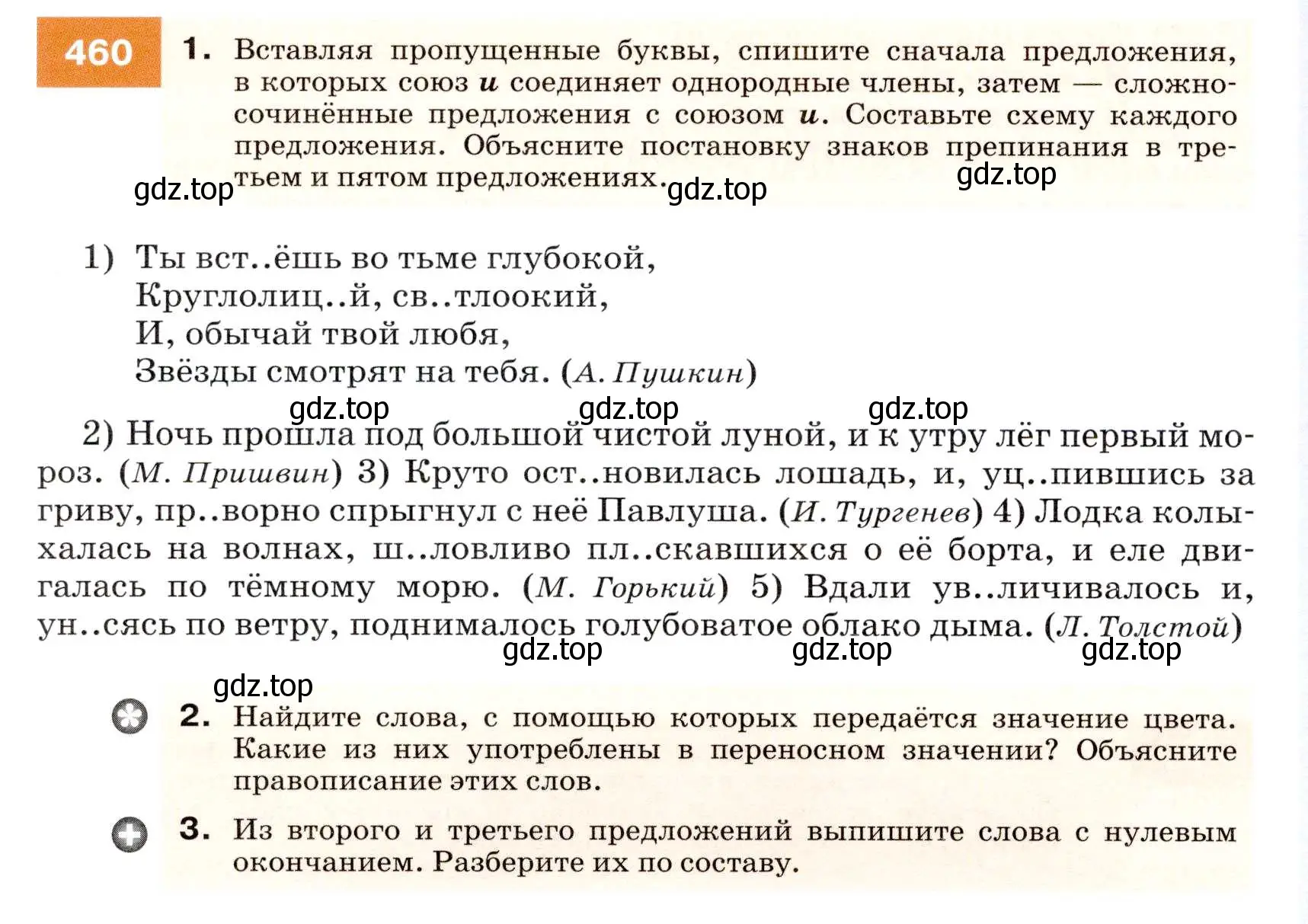 Условие номер 460 (страница 176) гдз по русскому языку 7 класс Разумовская, Львова, учебник