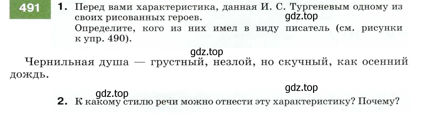 Условие номер 491 (страница 187) гдз по русскому языку 7 класс Разумовская, Львова, учебник