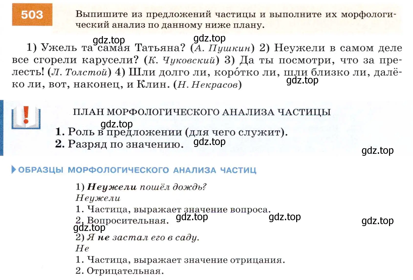 Условие номер 503 (страница 191) гдз по русскому языку 7 класс Разумовская, Львова, учебник