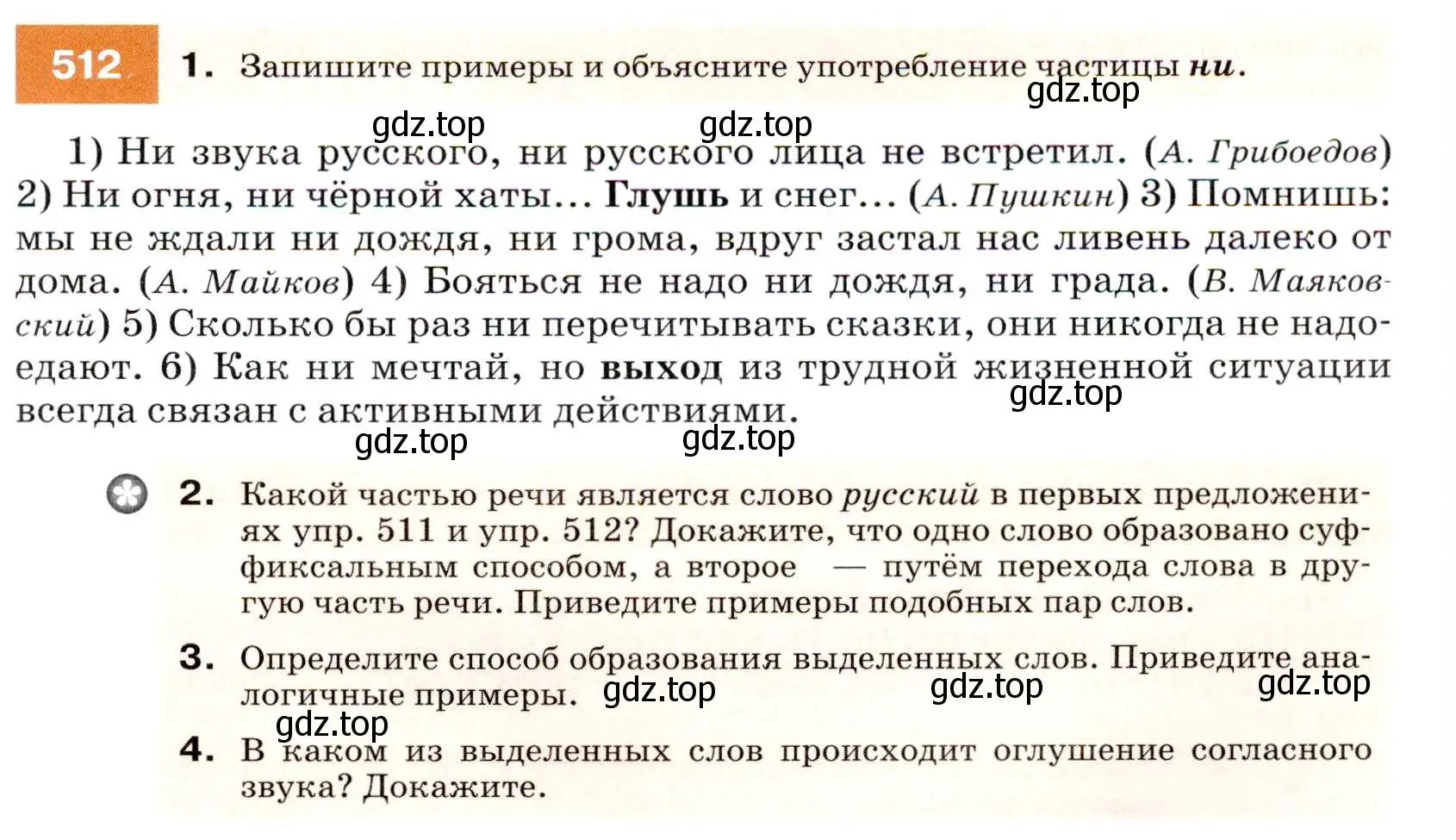 Условие номер 512 (страница 195) гдз по русскому языку 7 класс Разумовская, Львова, учебник