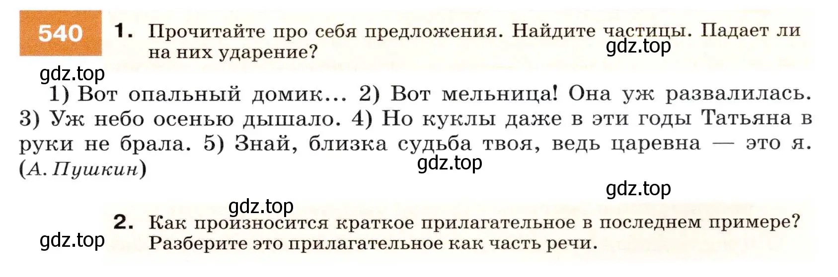 Условие номер 540 (страница 207) гдз по русскому языку 7 класс Разумовская, Львова, учебник