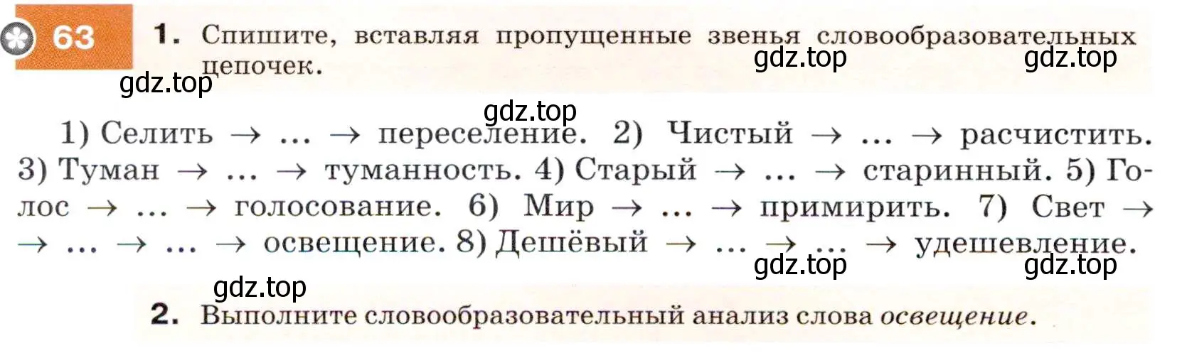 Условие номер 63 (страница 26) гдз по русскому языку 7 класс Разумовская, Львова, учебник