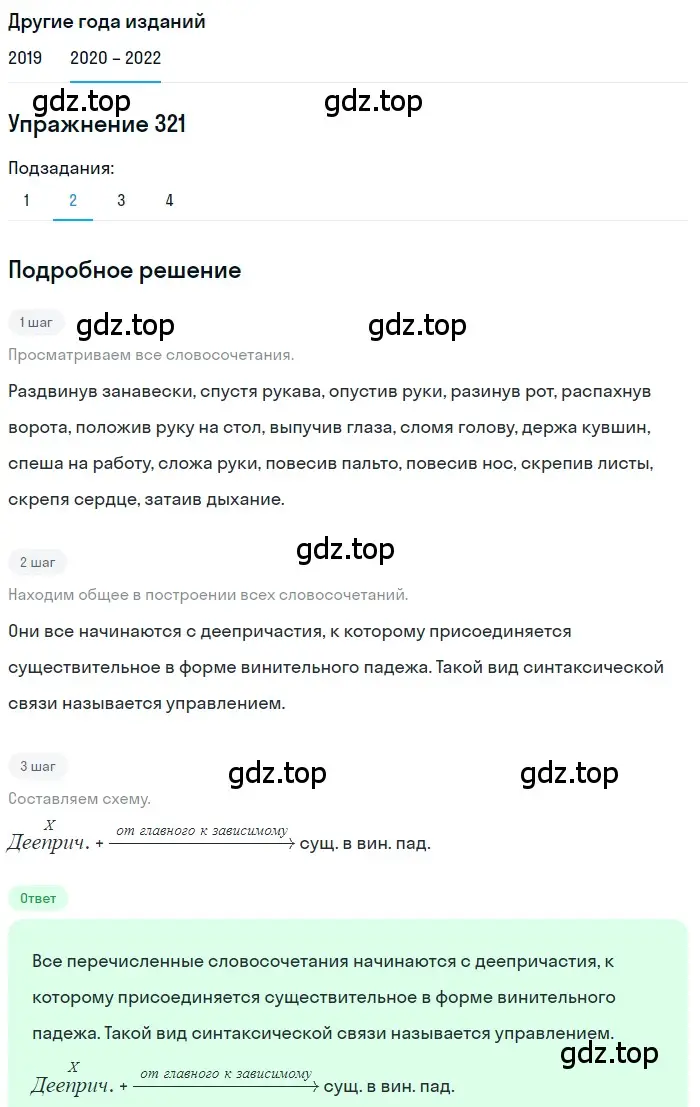 Решение номер 321 (страница 121) гдз по русскому языку 7 класс Разумовская, Львова, учебник