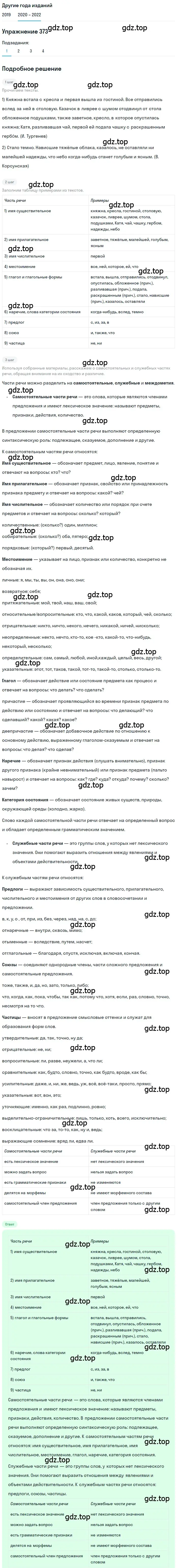 Решение номер 373 (страница 141) гдз по русскому языку 7 класс Разумовская, Львова, учебник