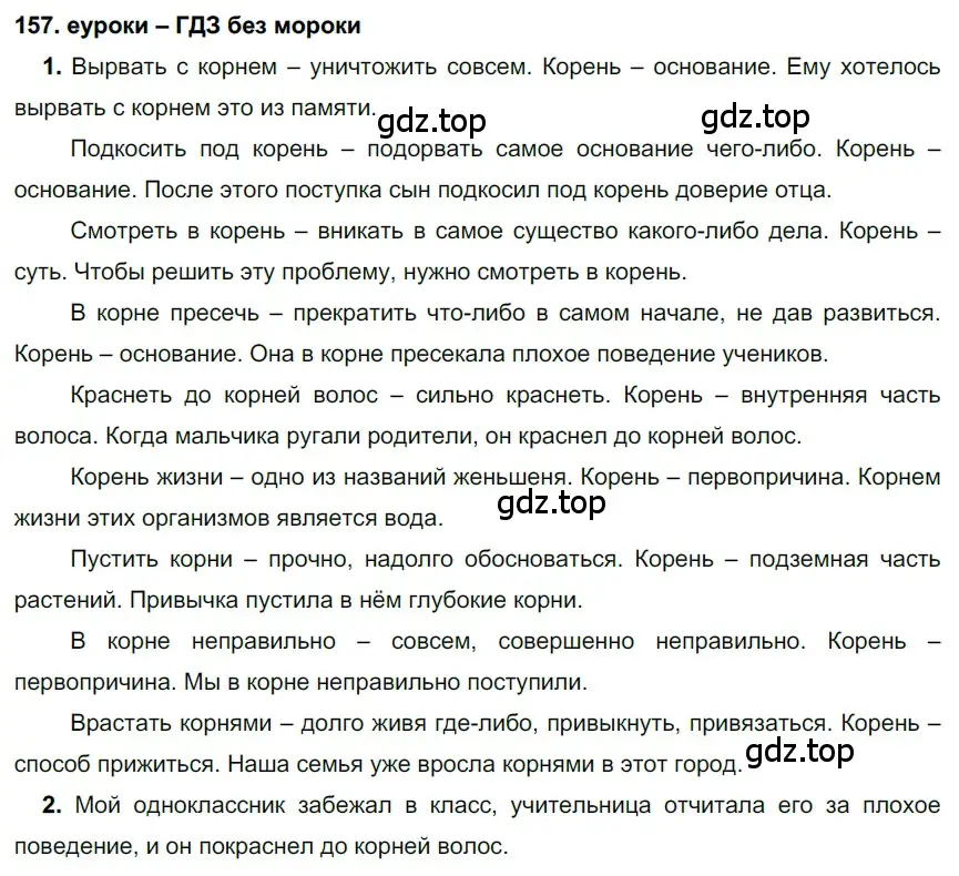 Решение 2. номер 157 (страница 57) гдз по русскому языку 7 класс Разумовская, Львова, учебник