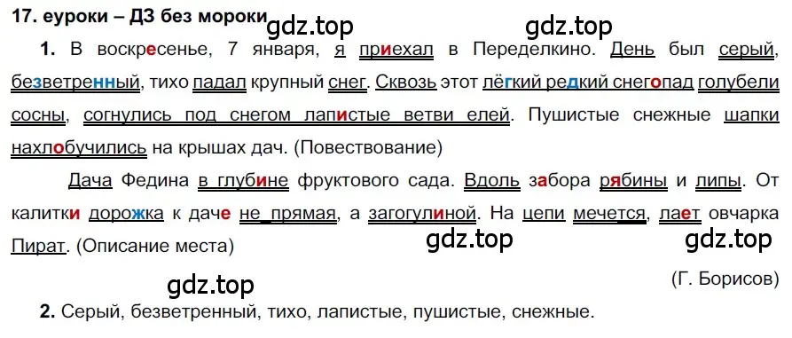 Решение 2. номер 17 (страница 12) гдз по русскому языку 7 класс Разумовская, Львова, учебник