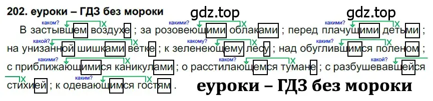 Решение 2. номер 202 (страница 73) гдз по русскому языку 7 класс Разумовская, Львова, учебник