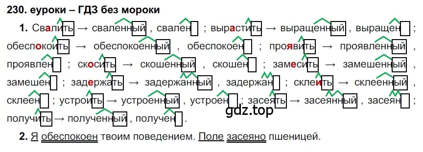 Решение 2. номер 230 (страница 85) гдз по русскому языку 7 класс Разумовская, Львова, учебник