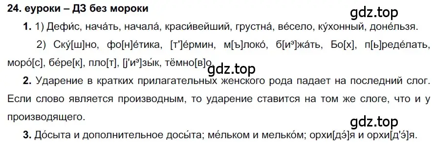 Решение 2. номер 24 (страница 14) гдз по русскому языку 7 класс Разумовская, Львова, учебник