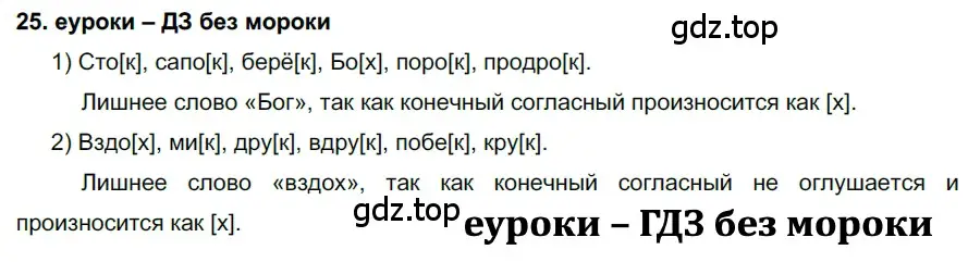 Решение 2. номер 25 (страница 15) гдз по русскому языку 7 класс Разумовская, Львова, учебник