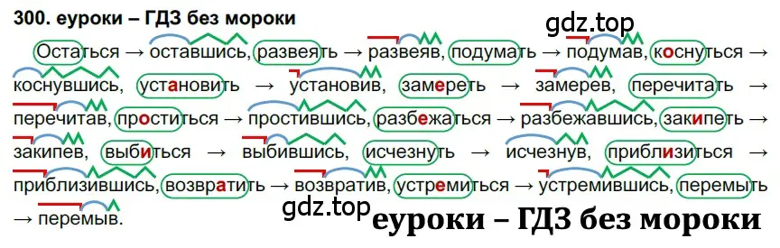 Решение 2. номер 300 (страница 113) гдз по русскому языку 7 класс Разумовская, Львова, учебник