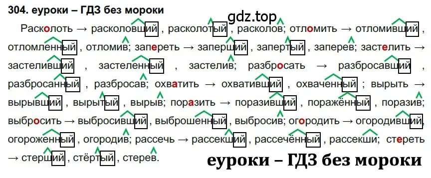 Решение 2. номер 304 (страница 115) гдз по русскому языку 7 класс Разумовская, Львова, учебник