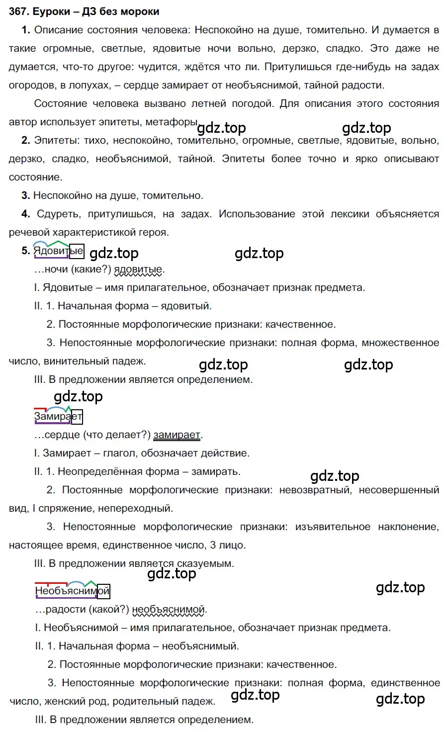 Решение 2. номер 367 (страница 138) гдз по русскому языку 7 класс Разумовская, Львова, учебник