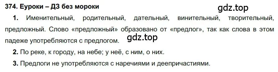 Решение 2. номер 374 (страница 142) гдз по русскому языку 7 класс Разумовская, Львова, учебник