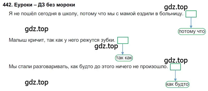 Решение 2. номер 442 (страница 168) гдз по русскому языку 7 класс Разумовская, Львова, учебник