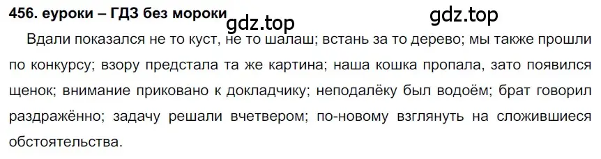 Решение 2. номер 456 (страница 174) гдз по русскому языку 7 класс Разумовская, Львова, учебник