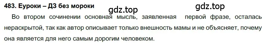 Решение 2. номер 483 (страница 184) гдз по русскому языку 7 класс Разумовская, Львова, учебник