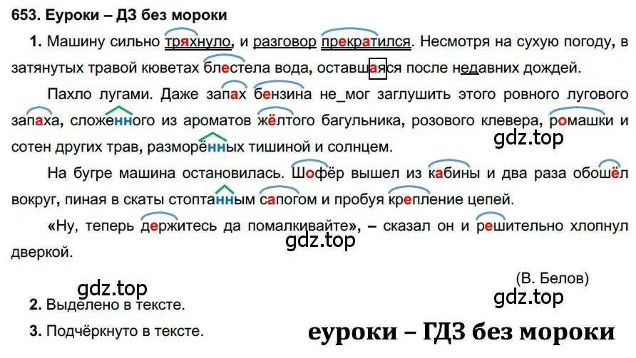 Решение 2. номер 653 (страница 248) гдз по русскому языку 7 класс Разумовская, Львова, учебник