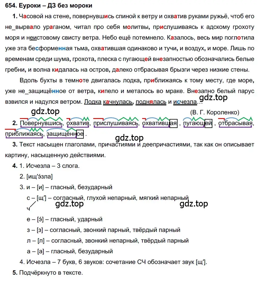 Решение 2. номер 654 (страница 248) гдз по русскому языку 7 класс Разумовская, Львова, учебник