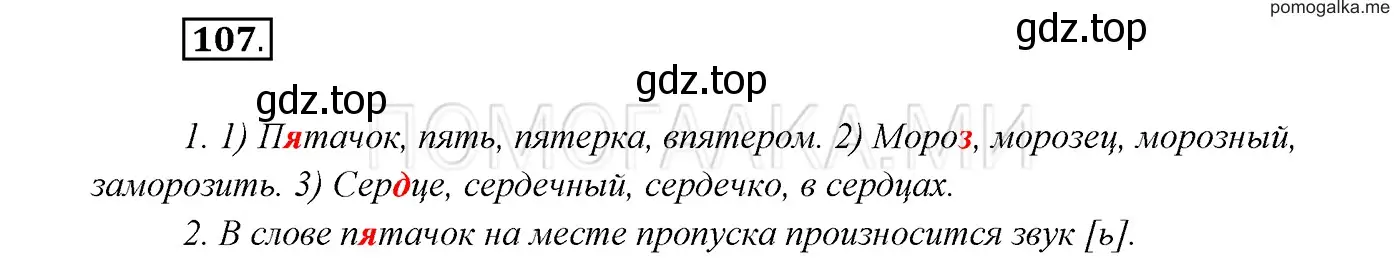 Решение 3. номер 107 (страница 41) гдз по русскому языку 7 класс Разумовская, Львова, учебник