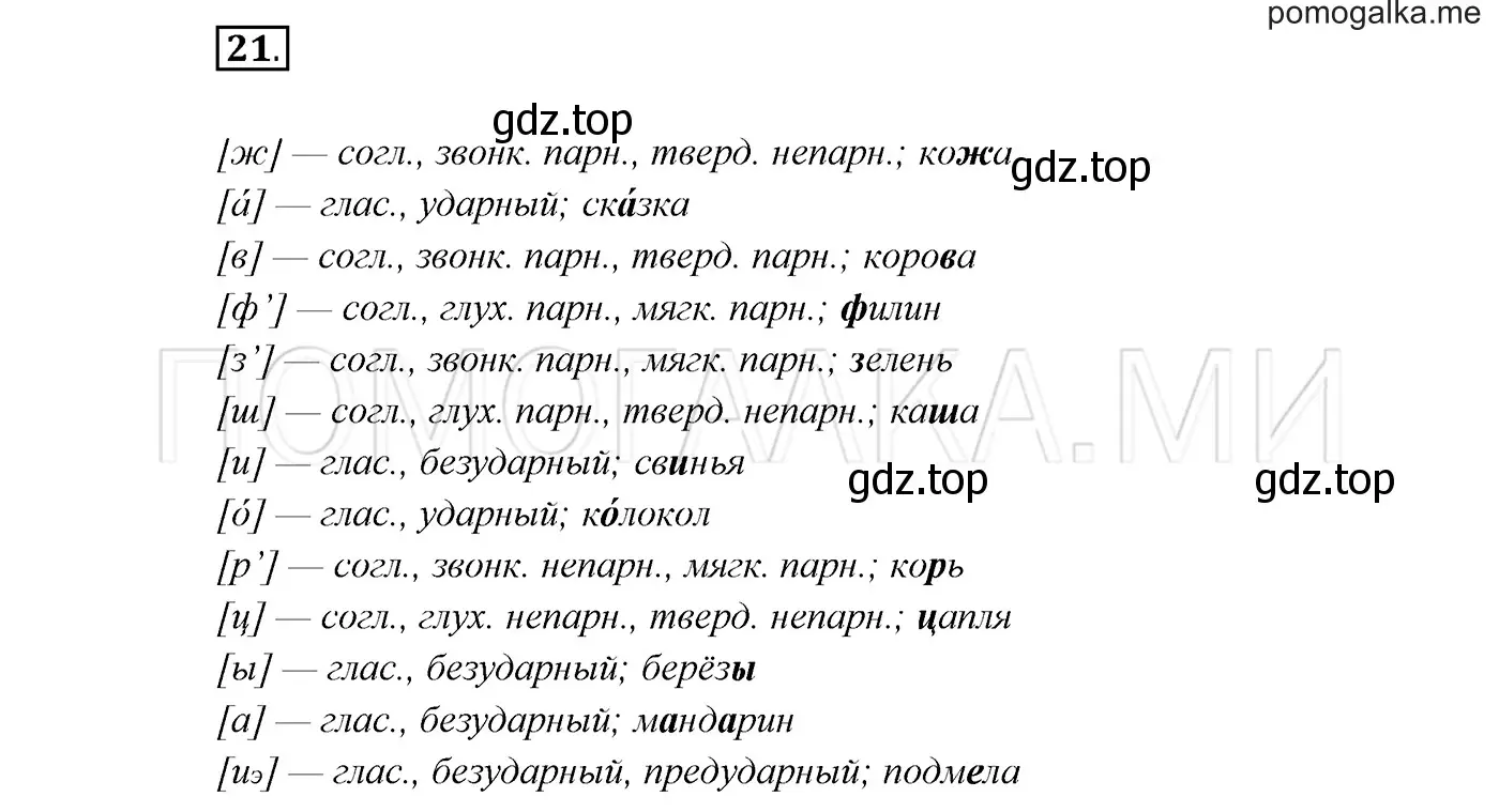 Решение 3. номер 21 (страница 14) гдз по русскому языку 7 класс Разумовская, Львова, учебник