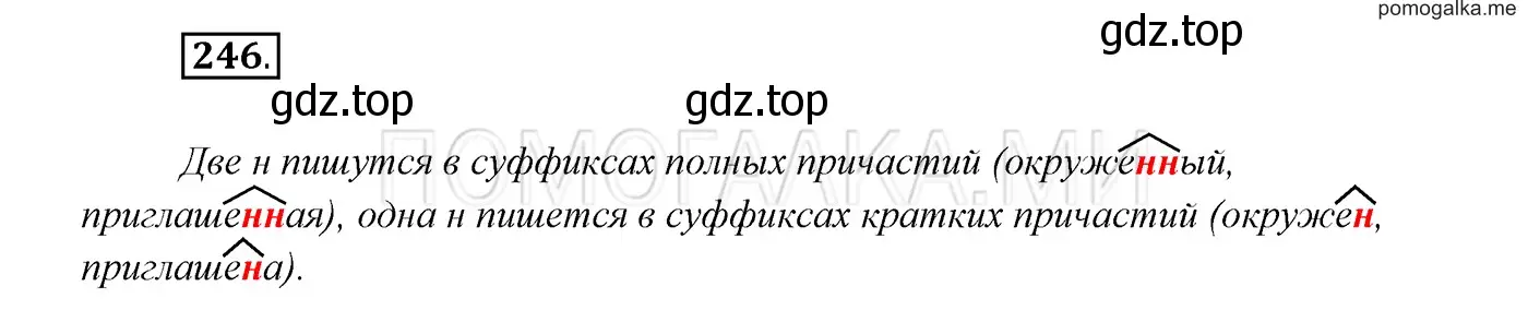 Решение 3. номер 246 (страница 91) гдз по русскому языку 7 класс Разумовская, Львова, учебник