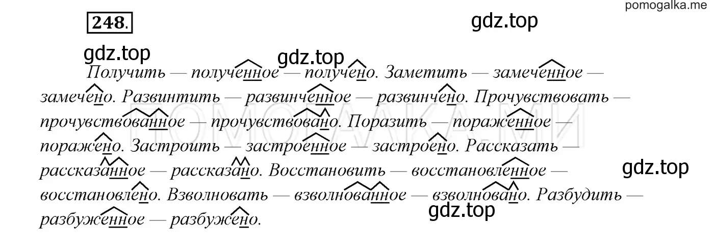 Решение 3. номер 248 (страница 91) гдз по русскому языку 7 класс Разумовская, Львова, учебник