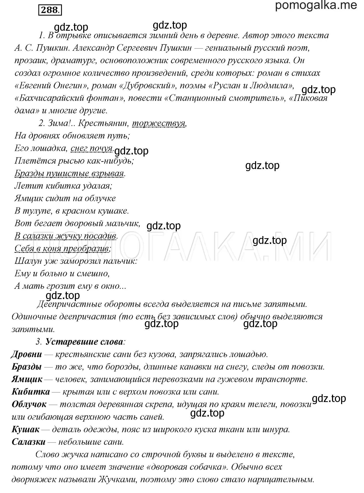 Решение 3. номер 288 (страница 108) гдз по русскому языку 7 класс Разумовская, Львова, учебник