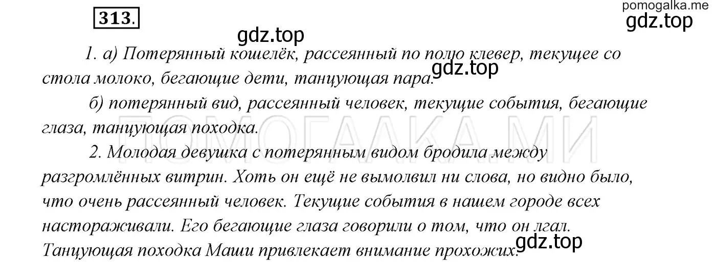 Решение 3. номер 313 (страница 119) гдз по русскому языку 7 класс Разумовская, Львова, учебник