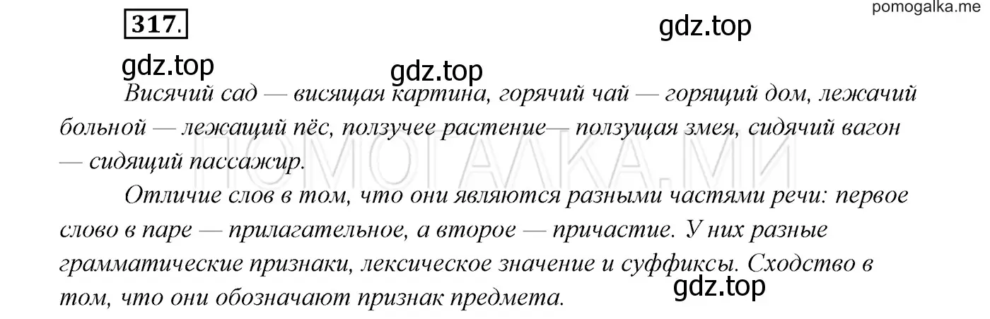 Решение 3. номер 317 (страница 120) гдз по русскому языку 7 класс Разумовская, Львова, учебник