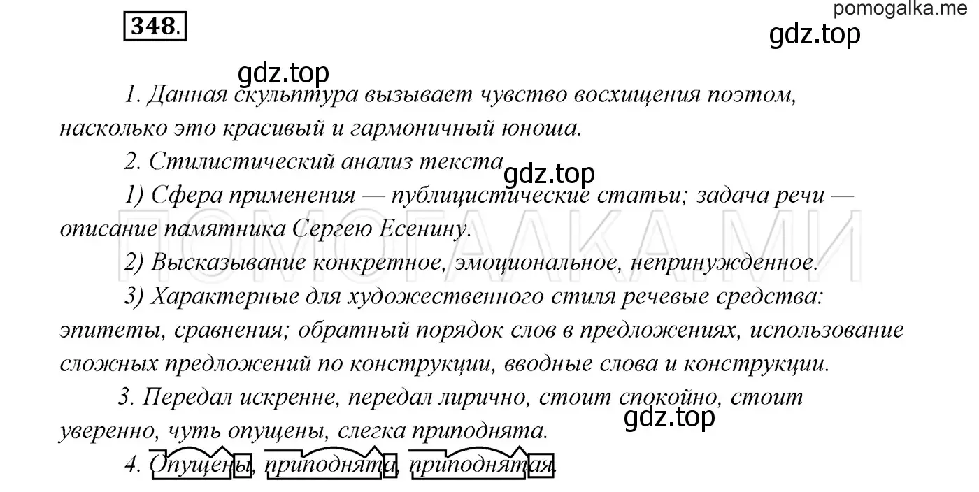 Решение 3. номер 348 (страница 132) гдз по русскому языку 7 класс Разумовская, Львова, учебник