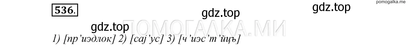 Решение 3. номер 536 (страница 206) гдз по русскому языку 7 класс Разумовская, Львова, учебник