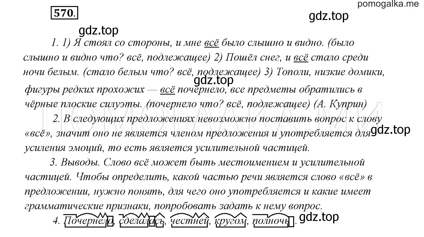 Решение 3. номер 570 (страница 218) гдз по русскому языку 7 класс Разумовская, Львова, учебник