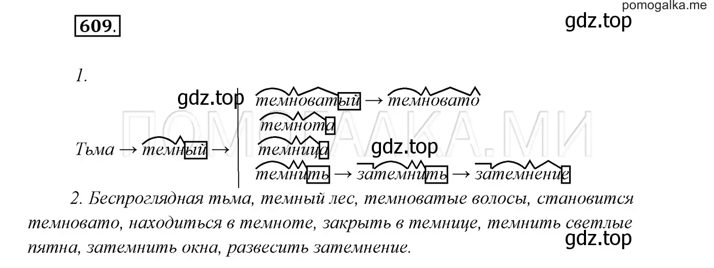 Решение 3. номер 609 (страница 231) гдз по русскому языку 7 класс Разумовская, Львова, учебник