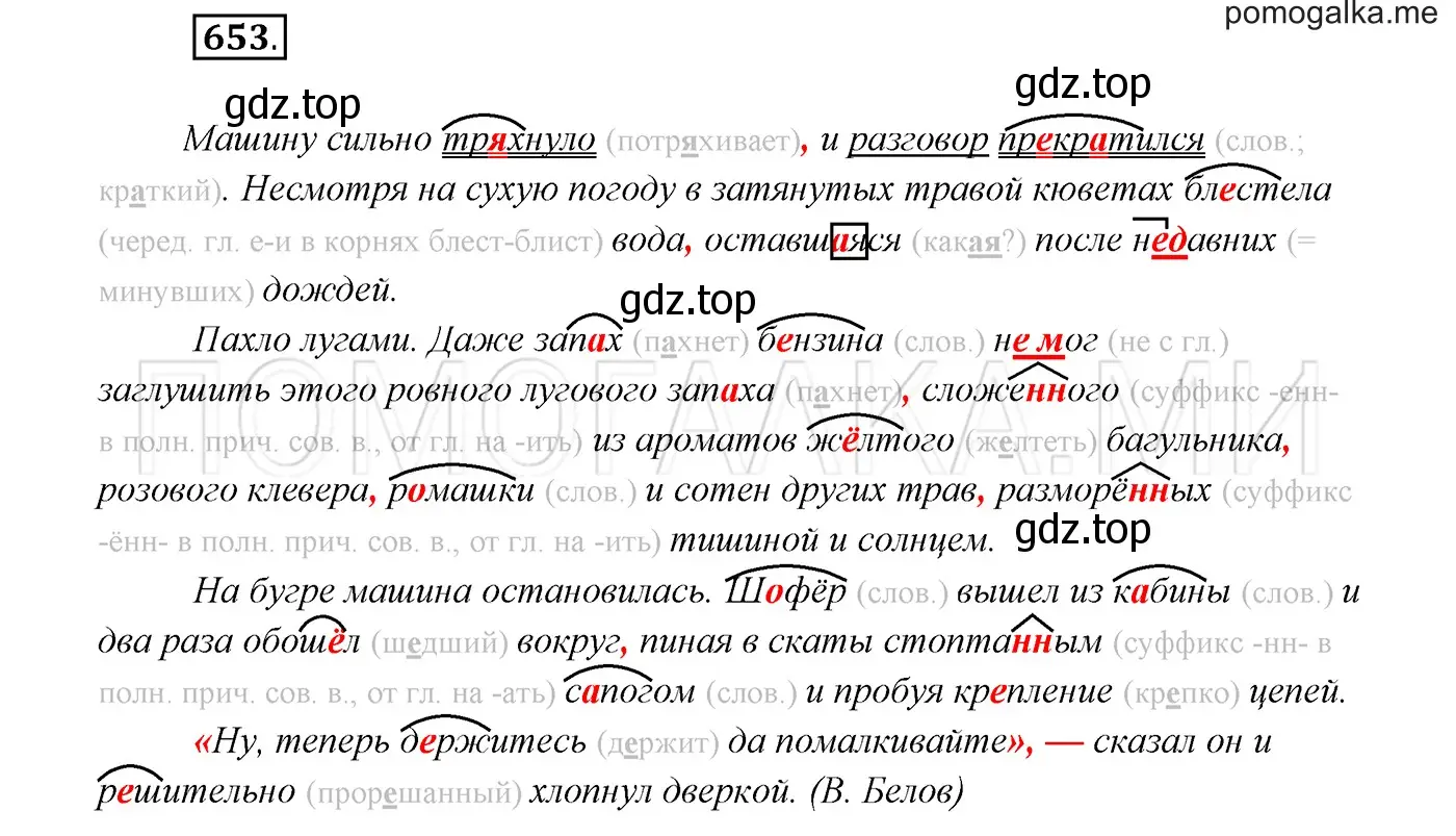 Решение 3. номер 653 (страница 248) гдз по русскому языку 7 класс Разумовская, Львова, учебник