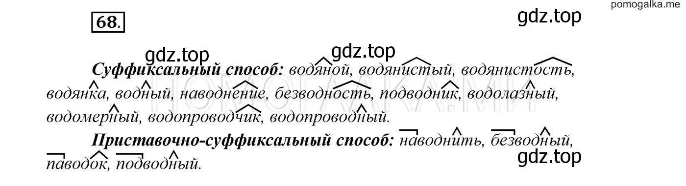 Решение 3. номер 68 (страница 27) гдз по русскому языку 7 класс Разумовская, Львова, учебник
