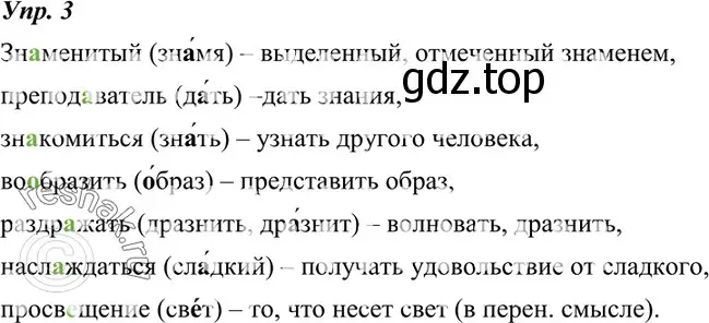 Решение 4. номер 3 (страница 6) гдз по русскому языку 7 класс Разумовская, Львова, учебник