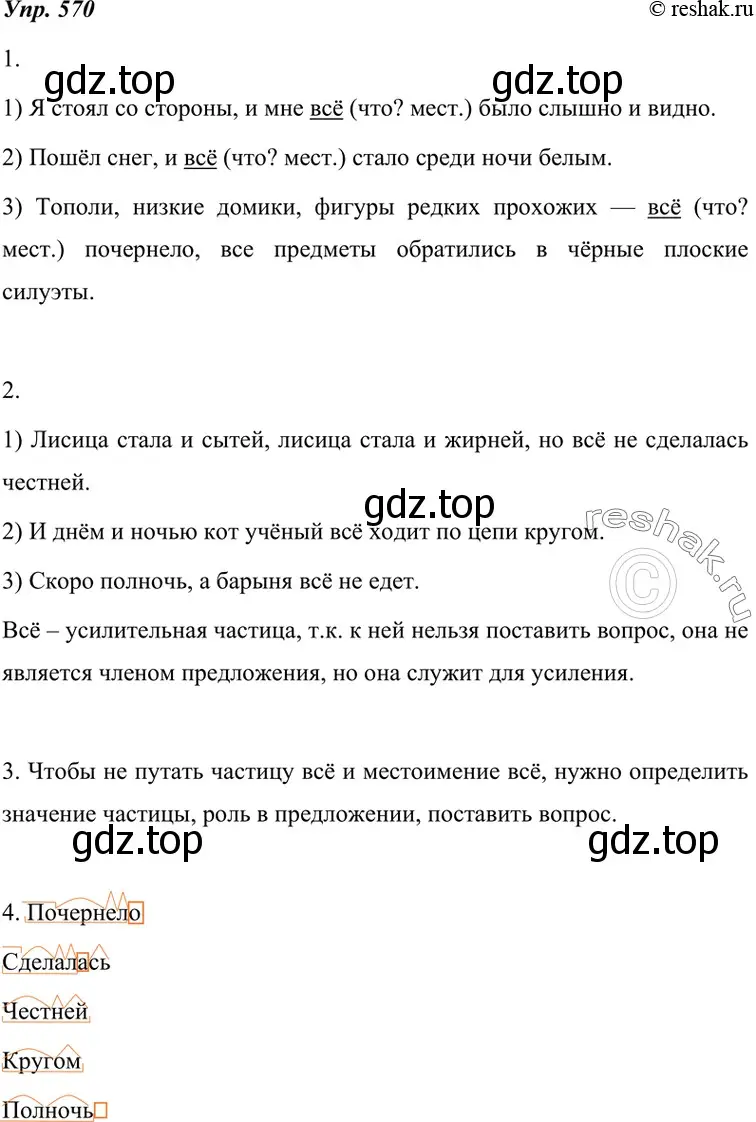 Решение 4. номер 570 (страница 218) гдз по русскому языку 7 класс Разумовская, Львова, учебник