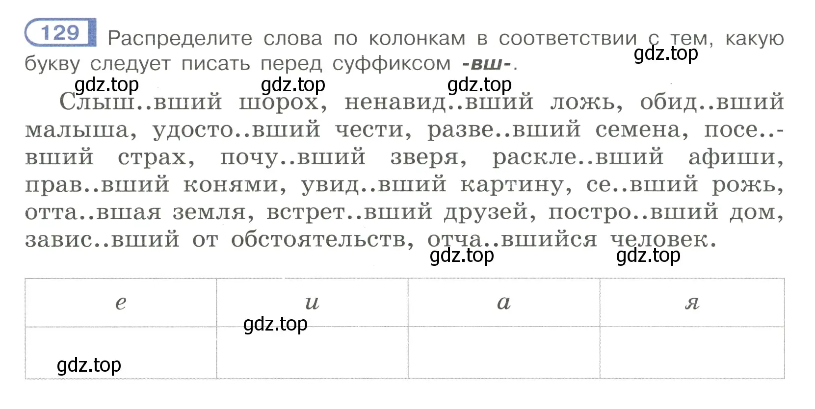 Условие номер 129 (страница 66) гдз по русскому языку 7 класс Рыбченкова, Александрова, учебник 1 часть