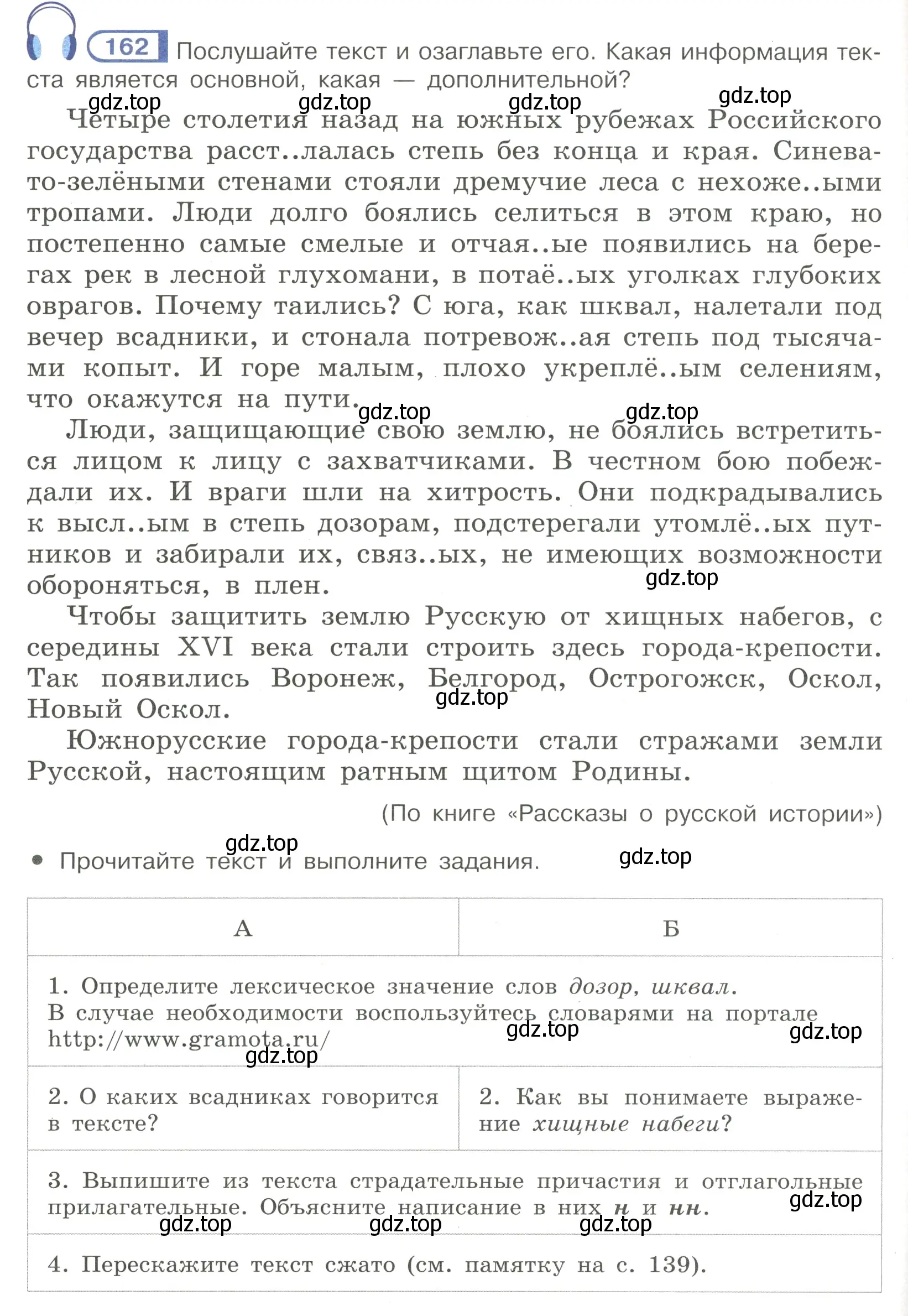 Условие номер 162 (страница 80) гдз по русскому языку 7 класс Рыбченкова, Александрова, учебник 1 часть