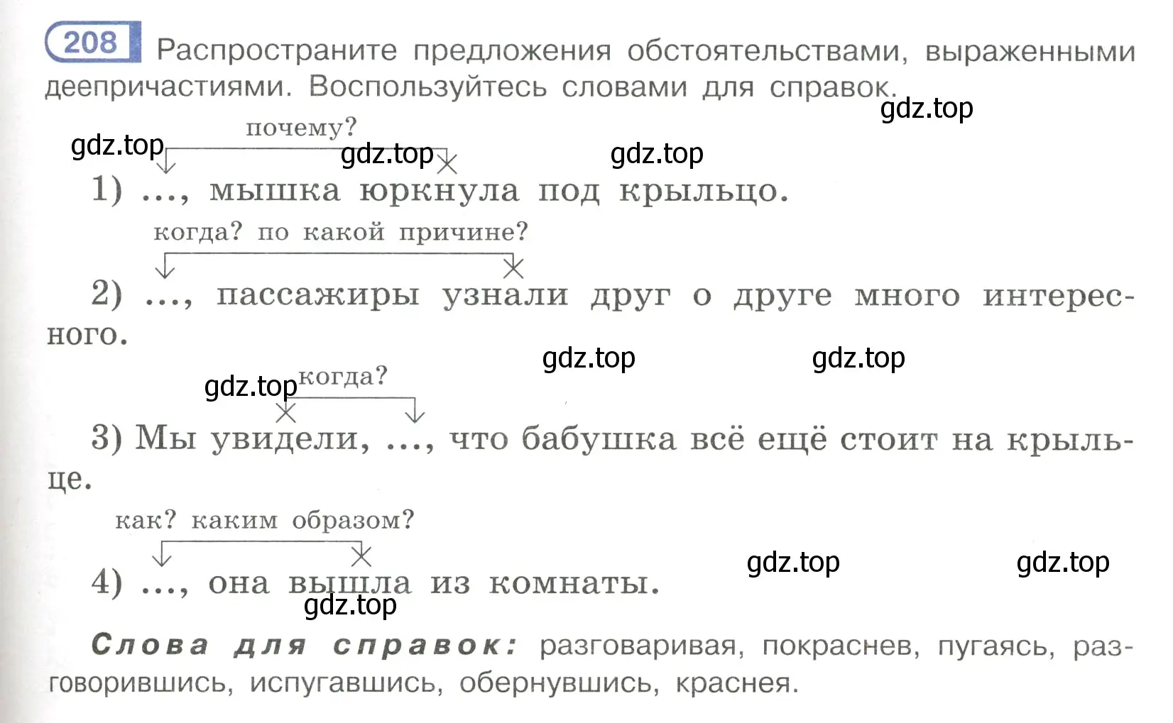 Условие номер 208 (страница 99) гдз по русскому языку 7 класс Рыбченкова, Александрова, учебник 1 часть