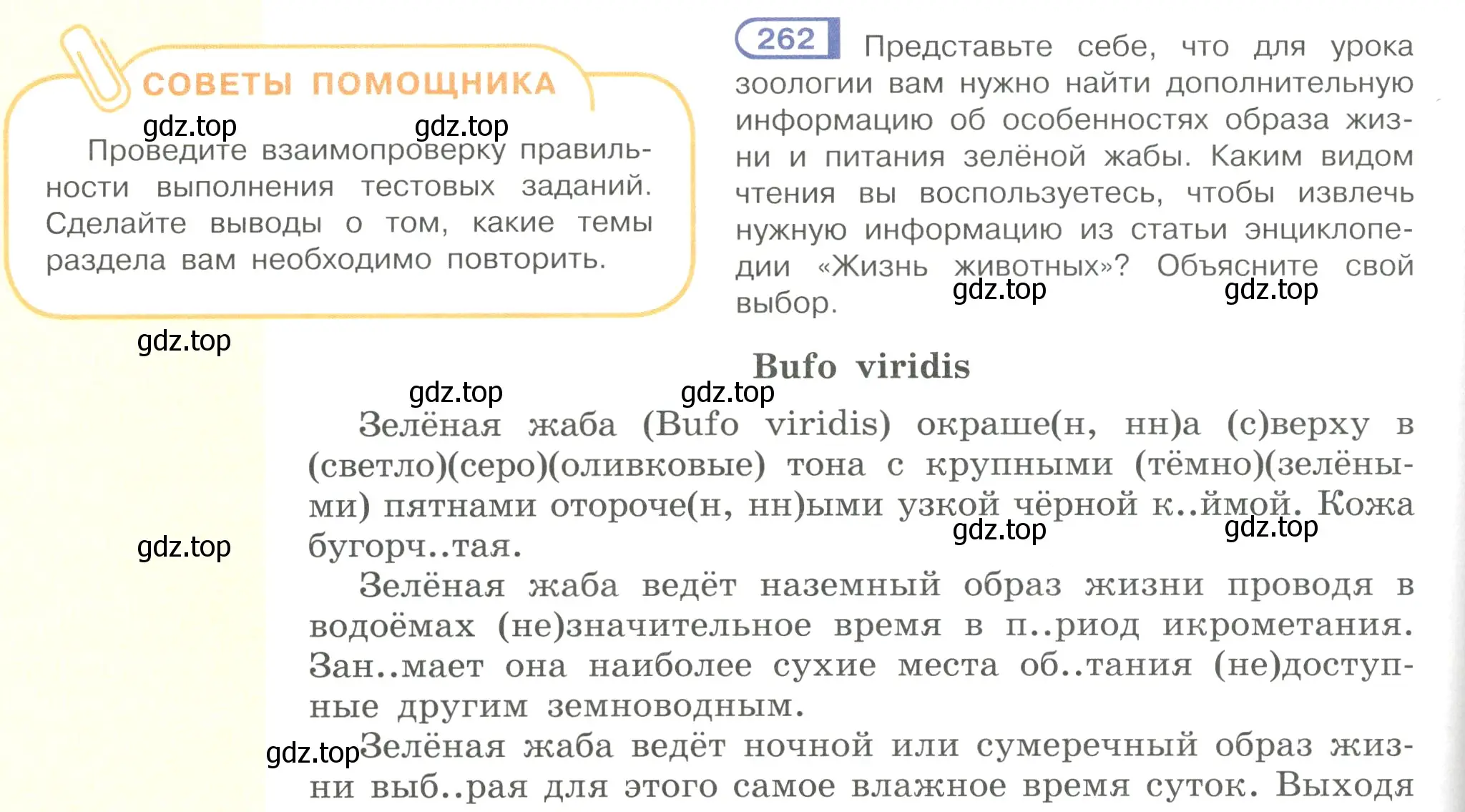 Условие номер 262 (страница 134) гдз по русскому языку 7 класс Рыбченкова, Александрова, учебник 1 часть