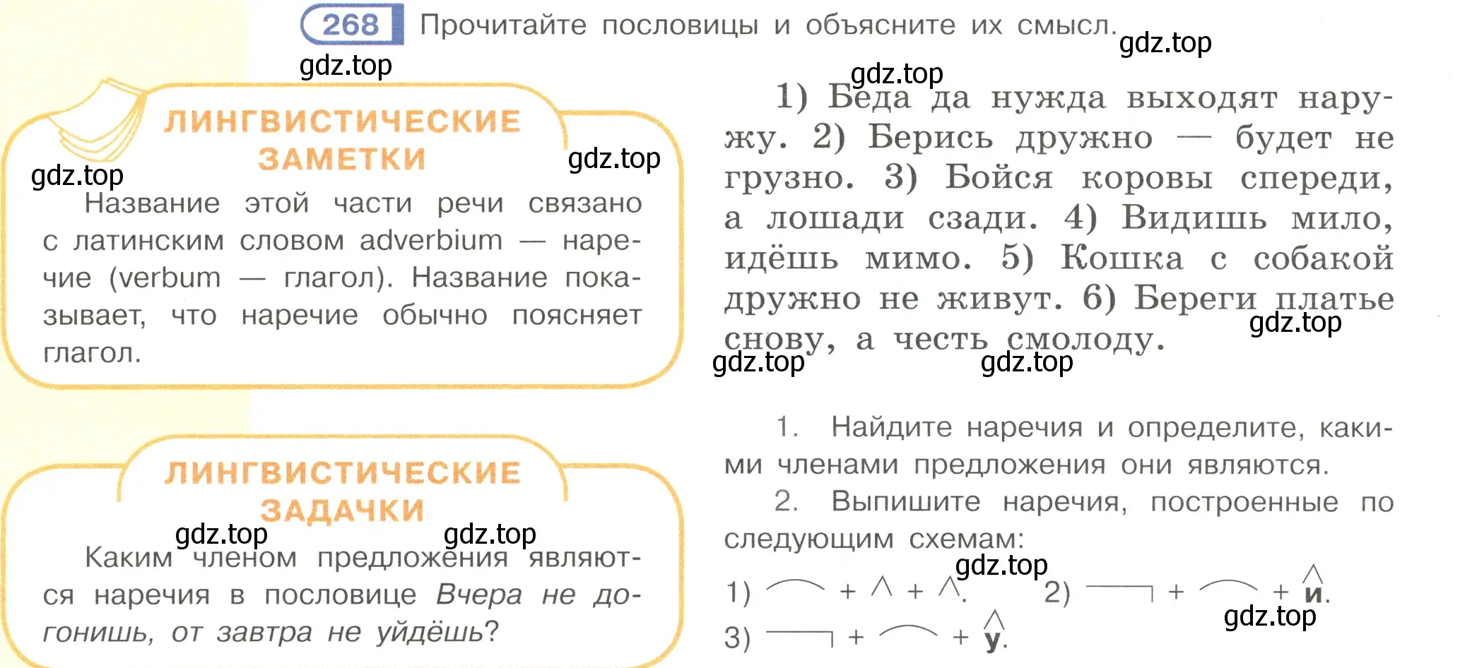 Условие номер 268 (страница 4) гдз по русскому языку 7 класс Рыбченкова, Александрова, учебник 2 часть