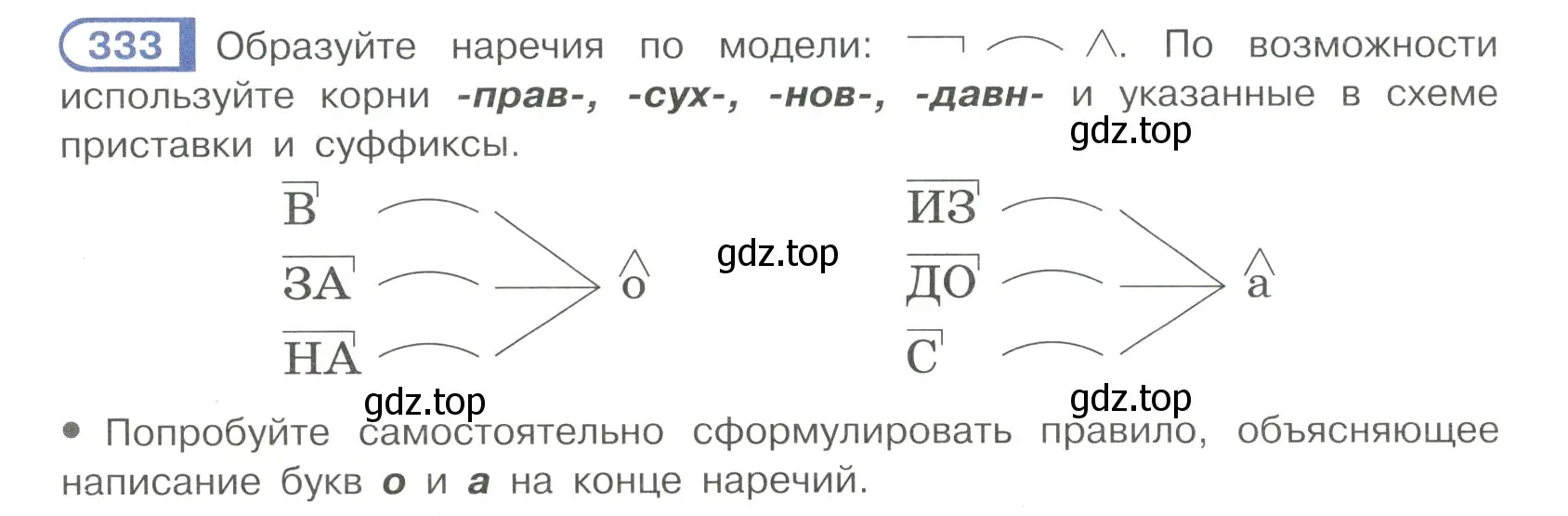 Условие номер 333 (страница 34) гдз по русскому языку 7 класс Рыбченкова, Александрова, учебник 2 часть