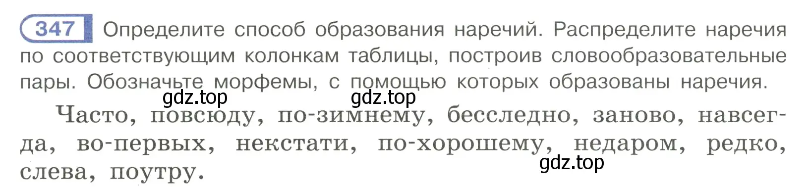 Условие номер 347 (страница 40) гдз по русскому языку 7 класс Рыбченкова, Александрова, учебник 2 часть