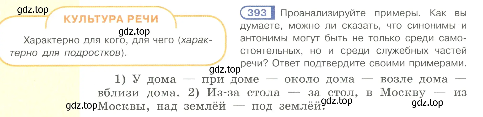 Условие номер 393 (страница 58) гдз по русскому языку 7 класс Рыбченкова, Александрова, учебник 2 часть