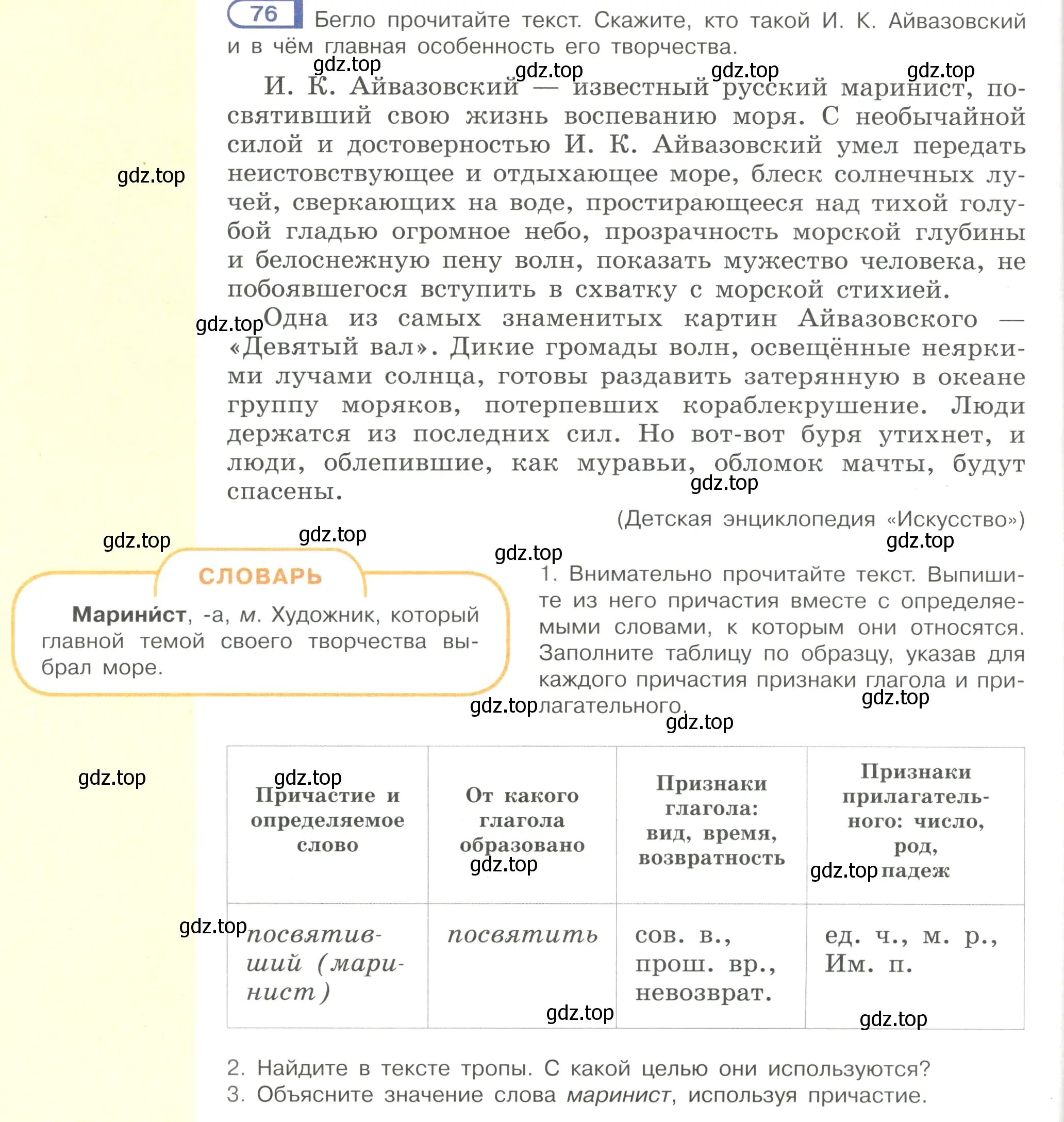 Условие номер 76 (страница 44) гдз по русскому языку 7 класс Рыбченкова, Александрова, учебник 1 часть