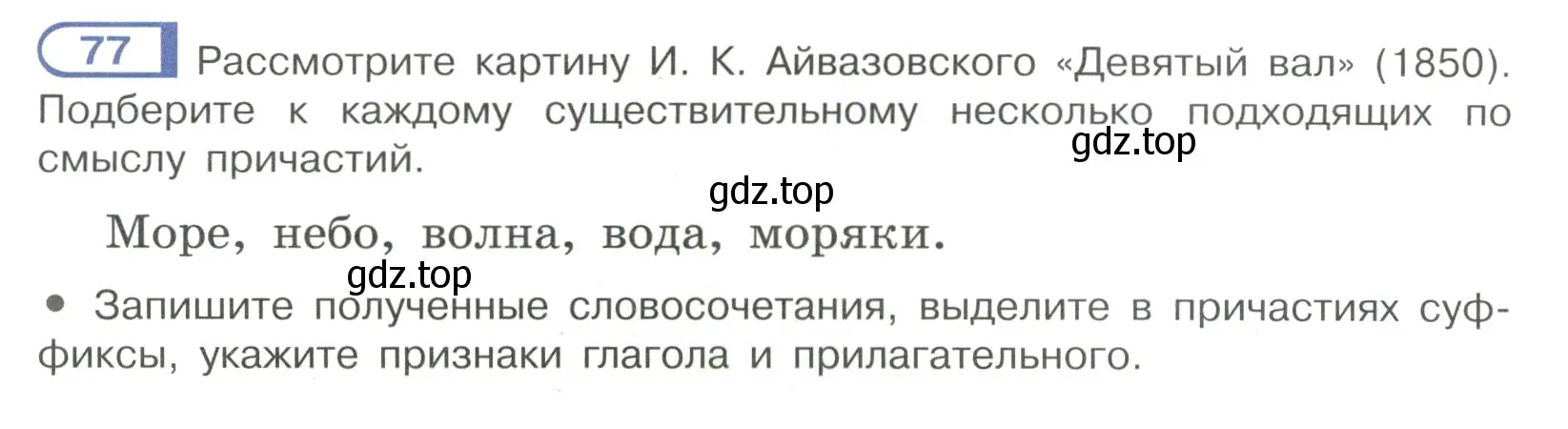 Условие номер 77 (страница 44) гдз по русскому языку 7 класс Рыбченкова, Александрова, учебник 1 часть